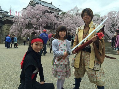 上田城の桜、満開